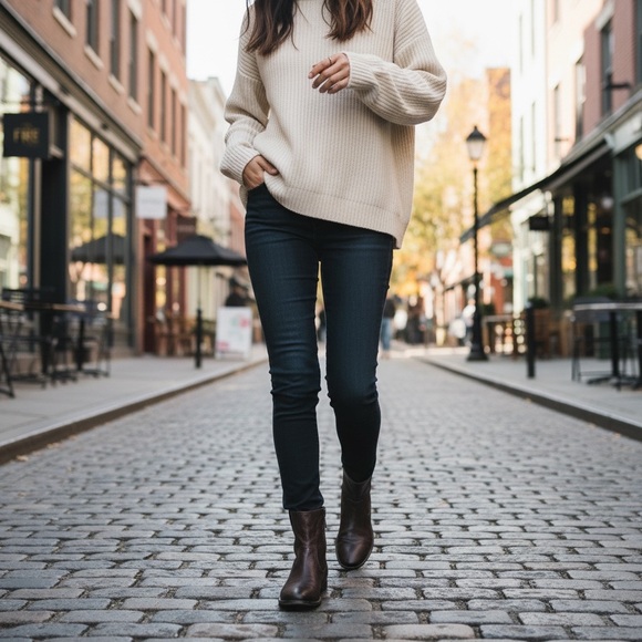 $360 Frye Anna Short Dark Brown Genuine Leather Pull On Comfy Daily Ankle Boots - Picture 3 of 14